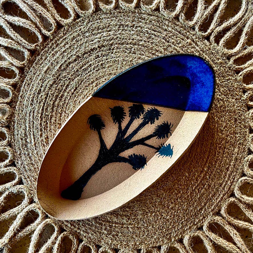 Tough Kitty Designs - Cacti Oval Trinket Dishes: Organ Pipe/Metallic
