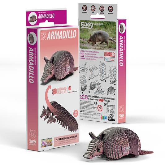 Safari Ltd. - EUGY Armadillo 3D Puzzle