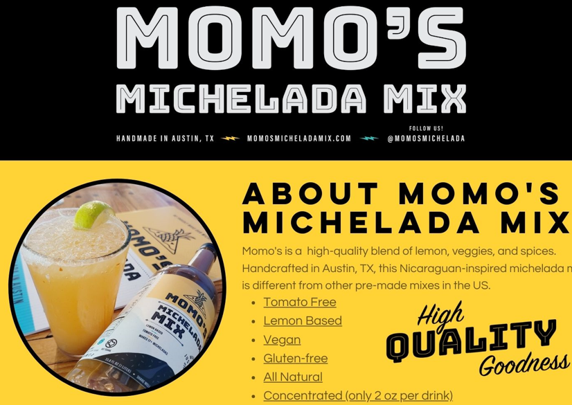 Momo's Michelada Mix - Momo's Michelada Mix -2 ounce - single servings - samples