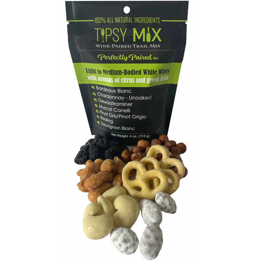 Tipsy Mix - Wine-Paired Trail Mix: Light to Medium-Bodied White Wines
