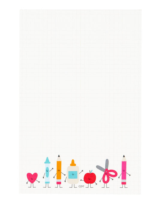 Callie Danielle - Smiley School Supplies Notepad
