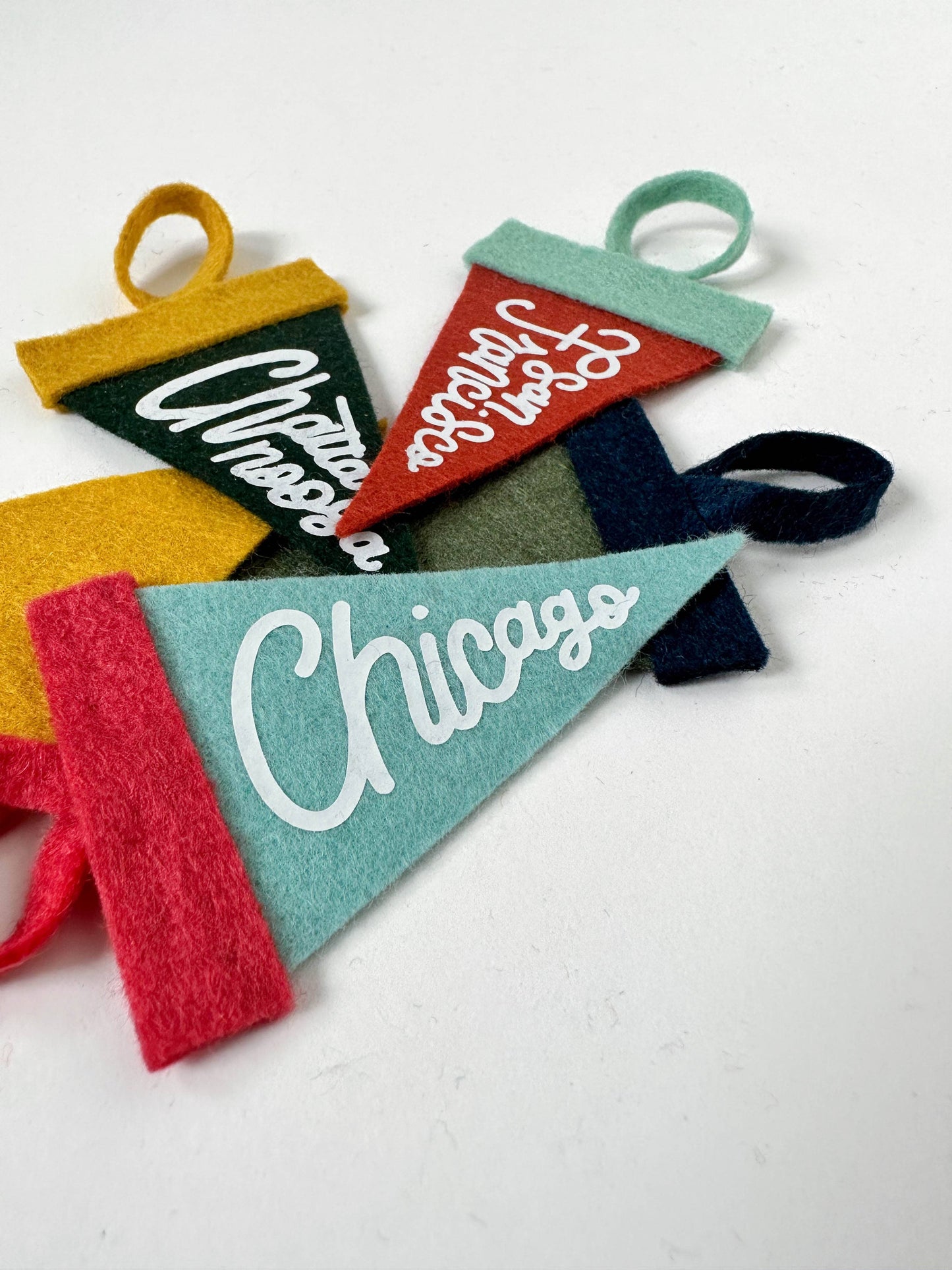 traveldashery - Custom mini pennant : classic colors: Default : mixed (one of each color)
