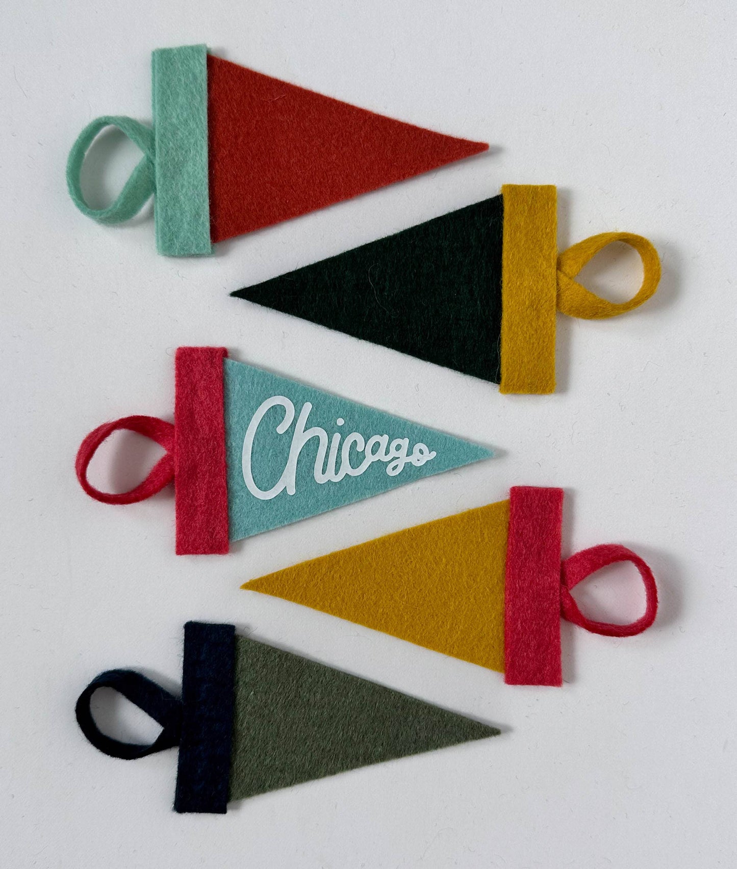 traveldashery - Custom mini pennant : classic colors: Default : mixed (one of each color)