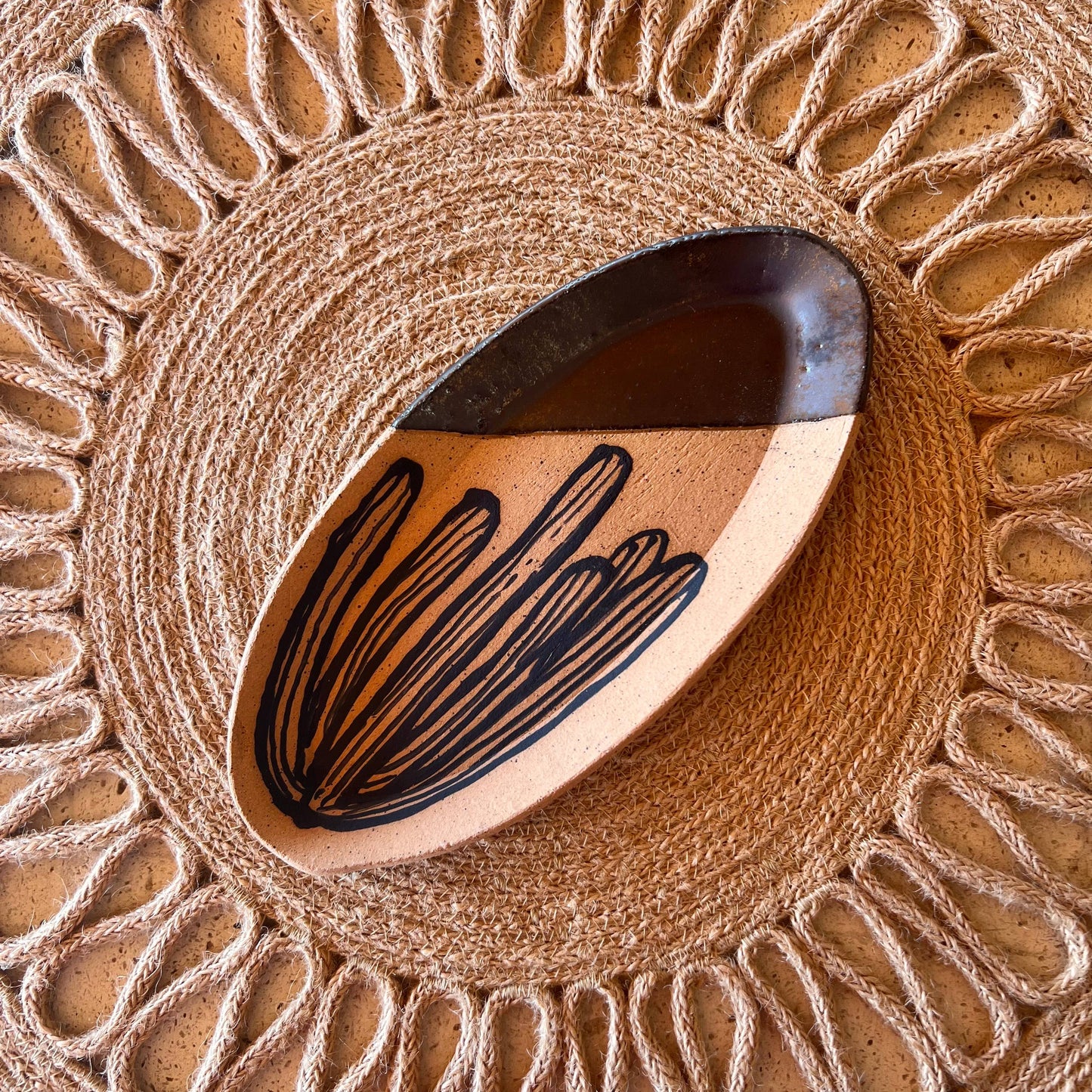 Tough Kitty Designs - Cacti Oval Trinket Dishes: Organ Pipe/Metallic