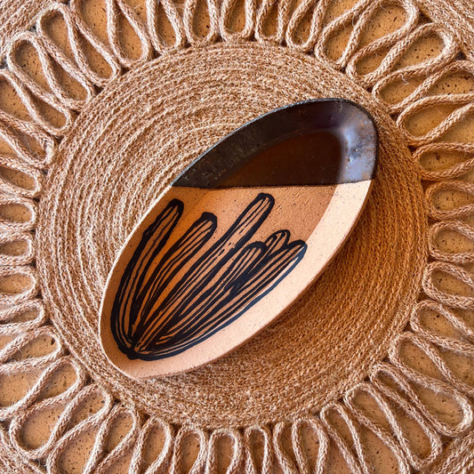 Tough Kitty Designs - Cacti Oval Trinket Dishes: Organ Pipe/Metallic