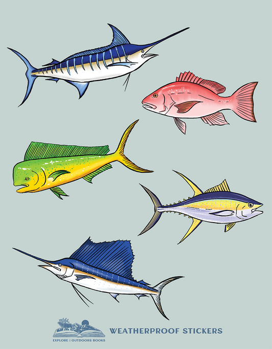 Explore the Outdoors Books - Saltwater Weatherproof Sticker Sheet