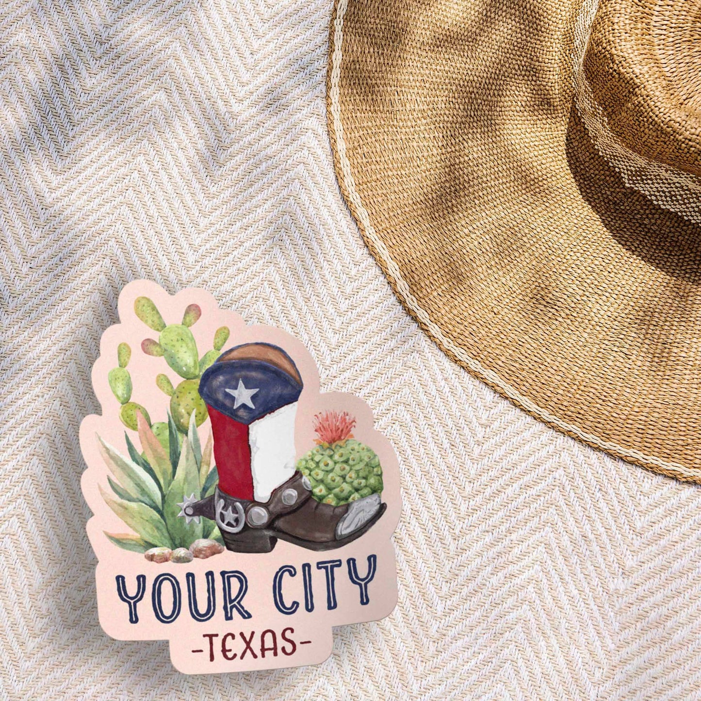 Sentinel Supply - Goldthwaite, Texas Cowboy Boot Sticker