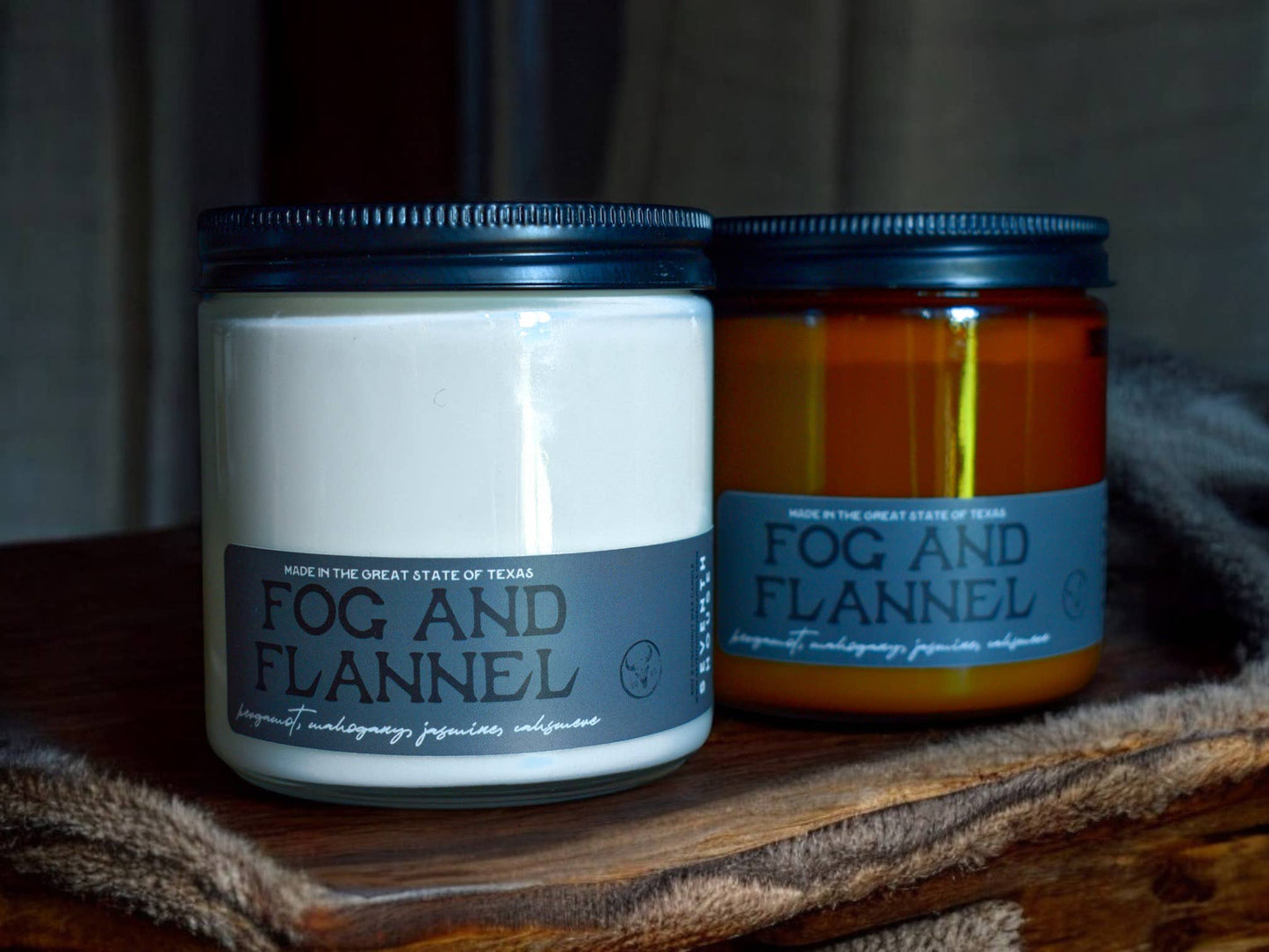 Seventh House Candle - FOG & FLANNEL -Bergamot, Mahogany, Jasmine Candle