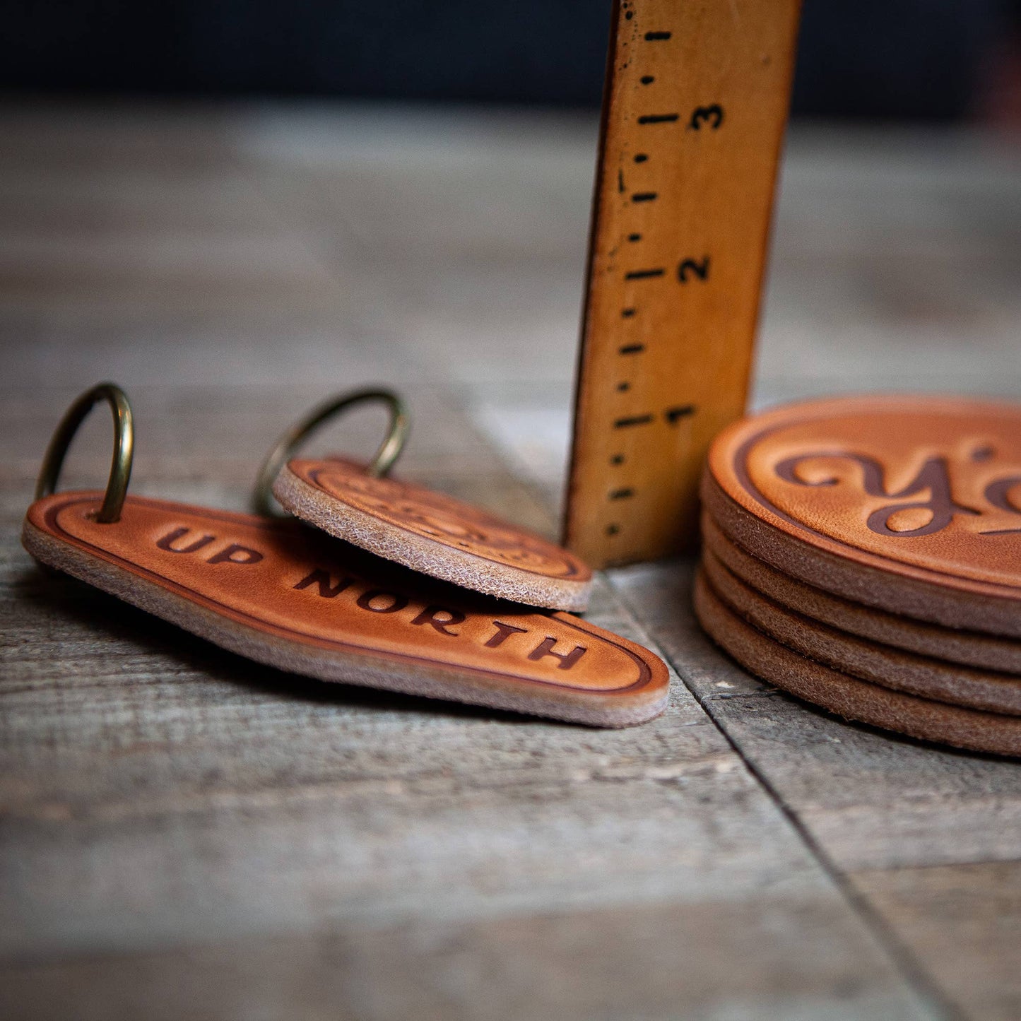 Sugarhouse Leather - Make it a Double Leather Coaster