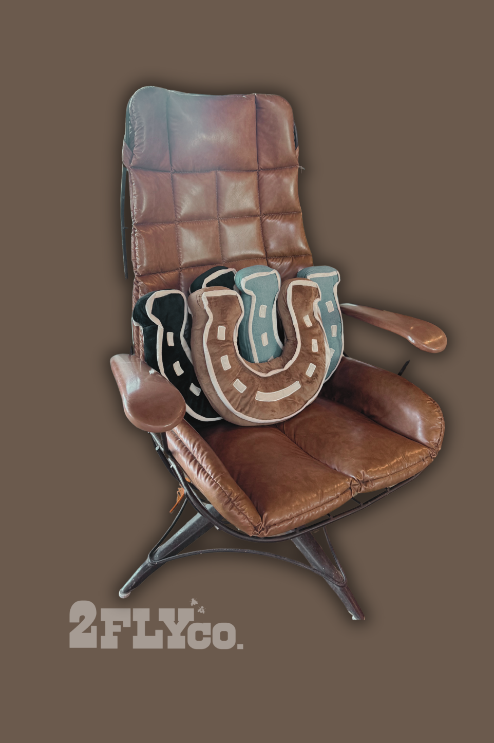 2 Fly Co - LUCKY U PILLOW: SADDLE