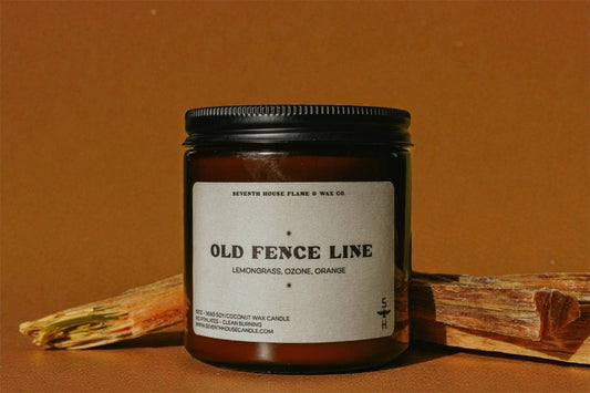 Seventh House Candle - OLD FENCE LINE - Lemongrass, Ozone & Orange Candle