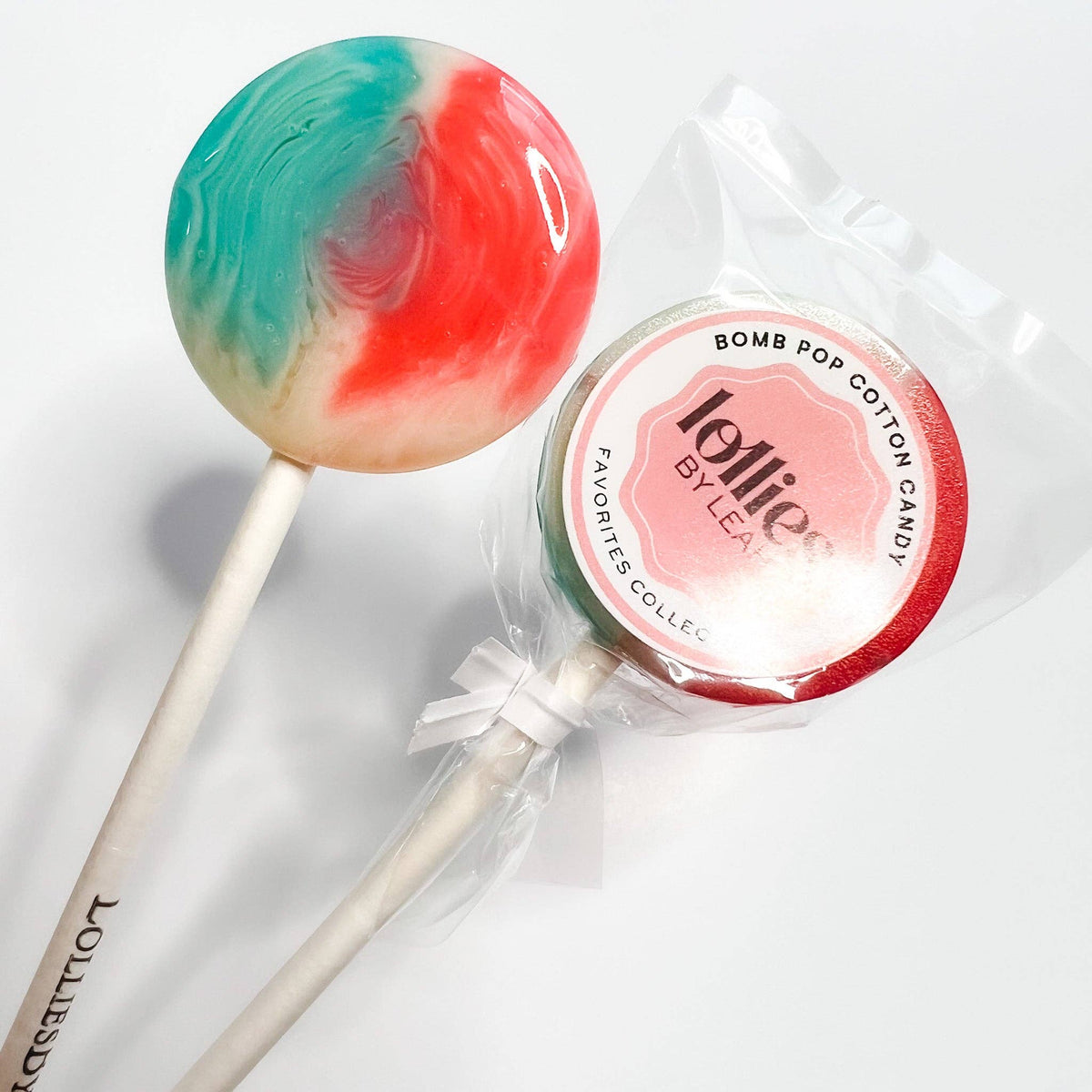 Lollies By Leah - BombPop Cotton Candy Lollipop (Cherry, Blue Razz, Lemonade Cotton Candy)