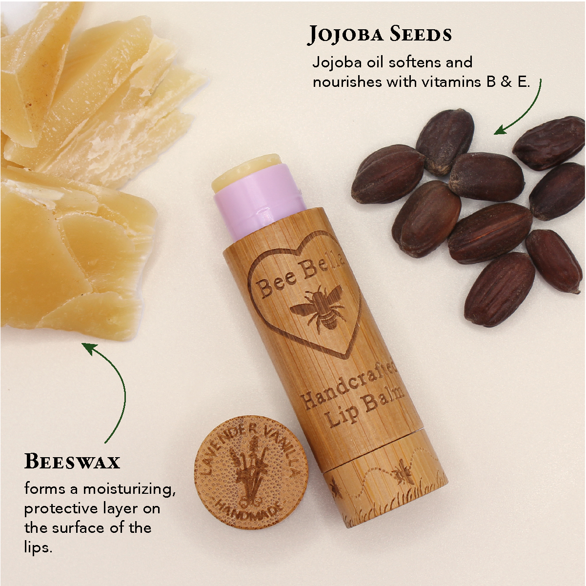 Bee Bella - Lavender Vanilla Lip Balm