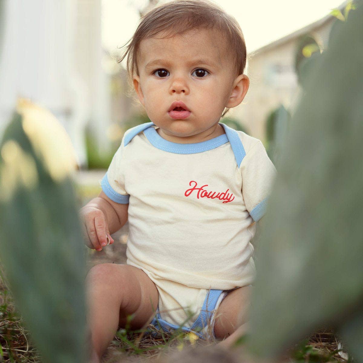 12M Howdy Vintage Ringer (Onesie): 12M