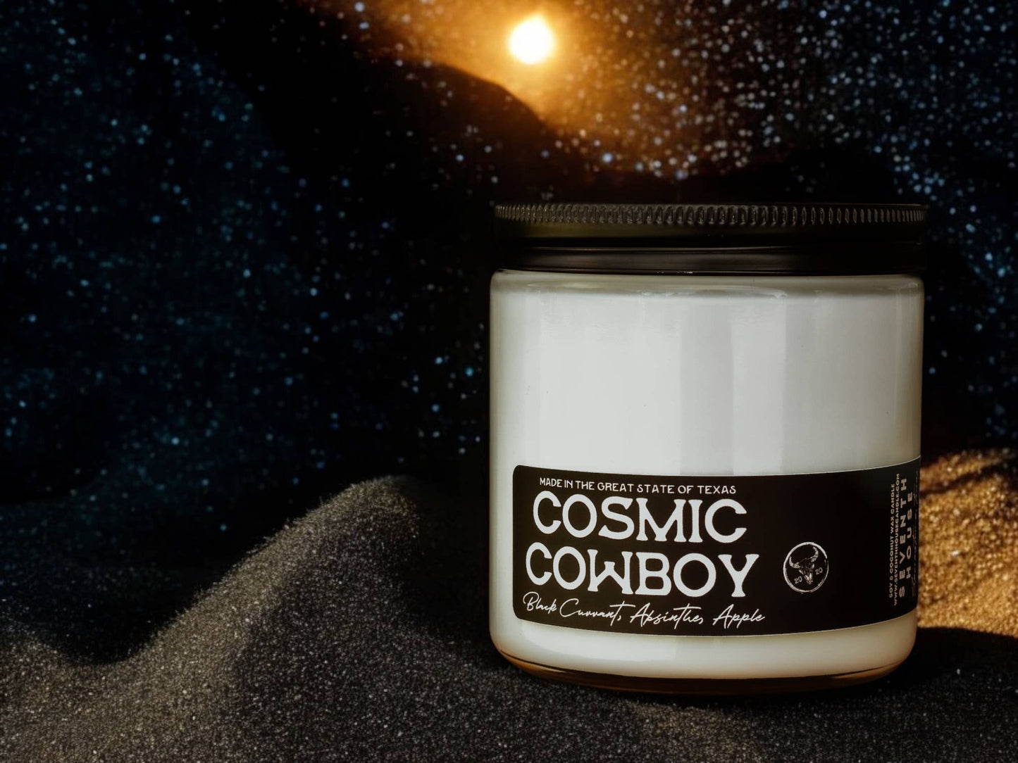 Seventh House Candle - COSMIC COWBOY - Black Currant & Absinthe Candle