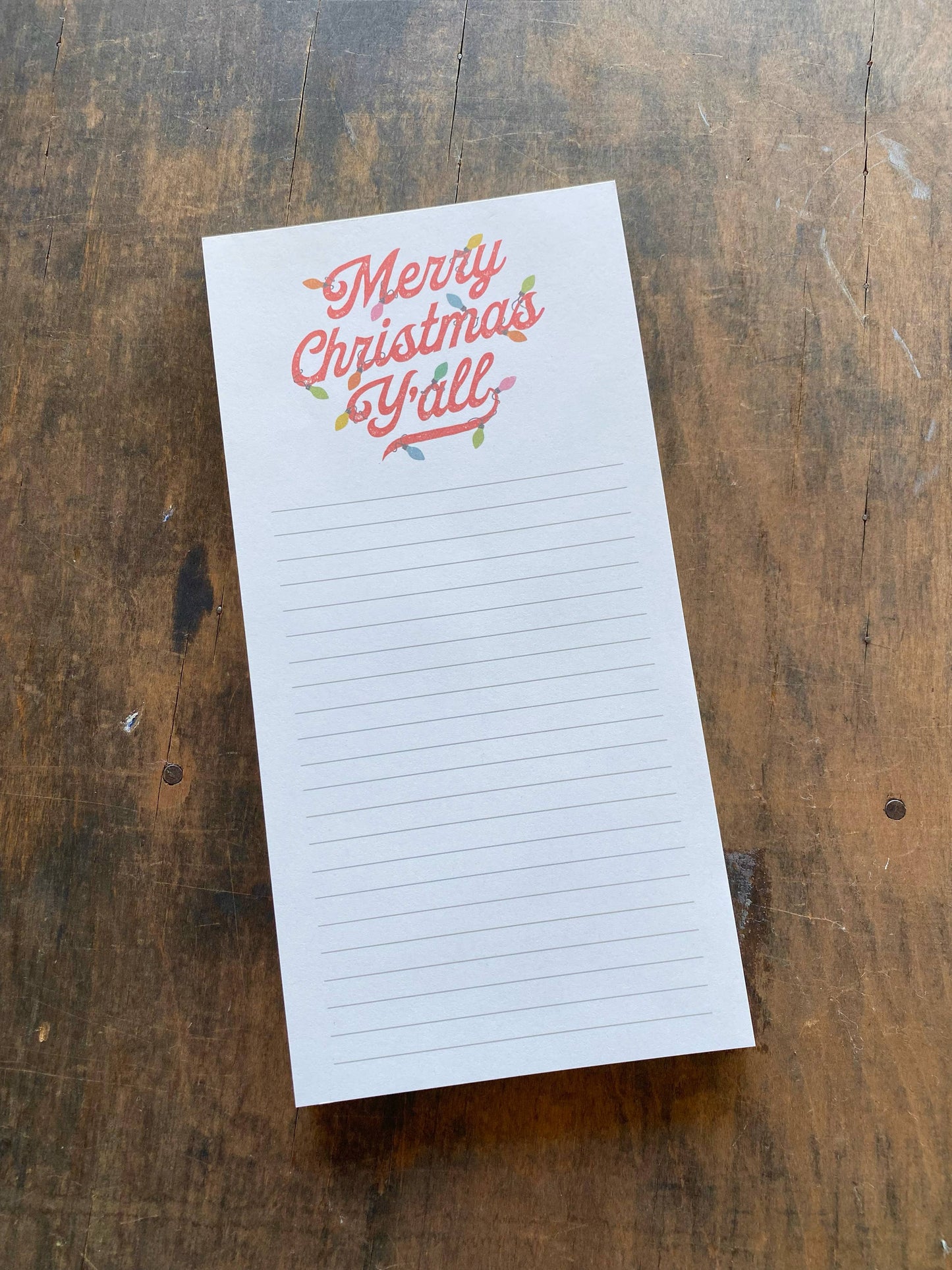 SOUTHERN FRIED DESIGN BARN - Merry Christmas Y'all Notepad
