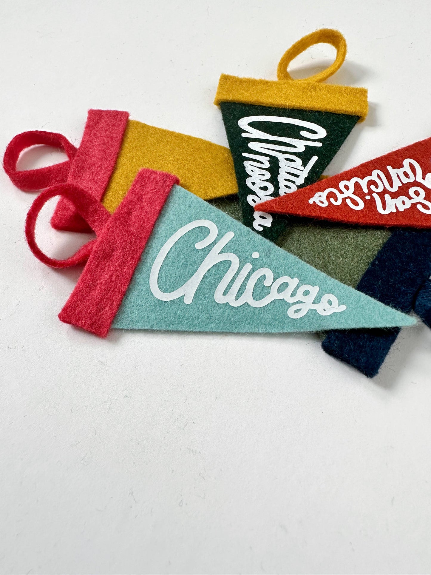 traveldashery - Custom mini pennant : classic colors: Default : mixed (one of each color)
