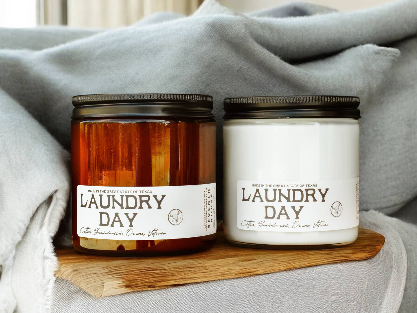 Seventh House Candle - LAUNDRY DAY - Cotton & Sandalwood Candle