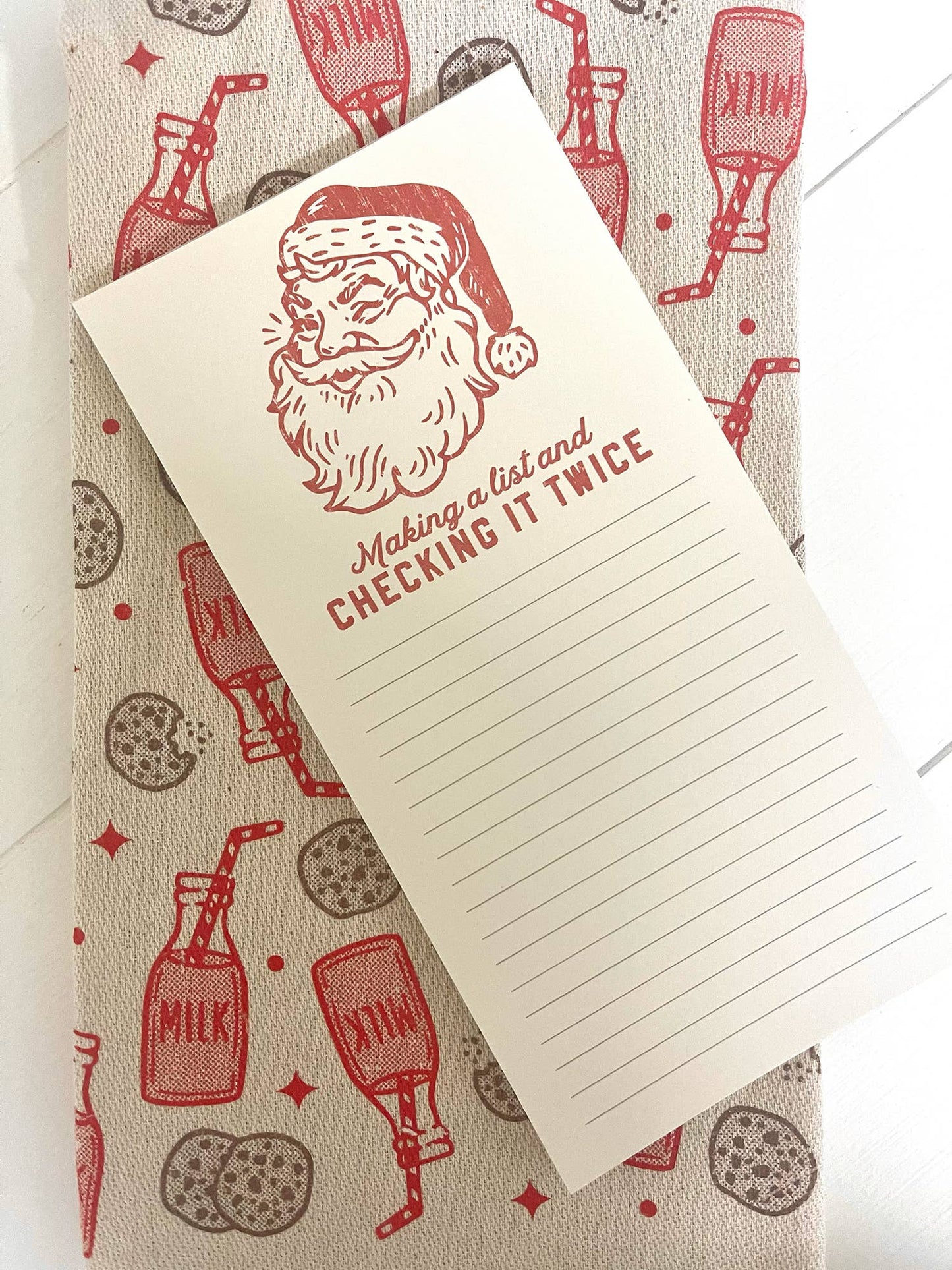 SOUTHERN FRIED DESIGN BARN - Making A List Checking It Twice Notepad