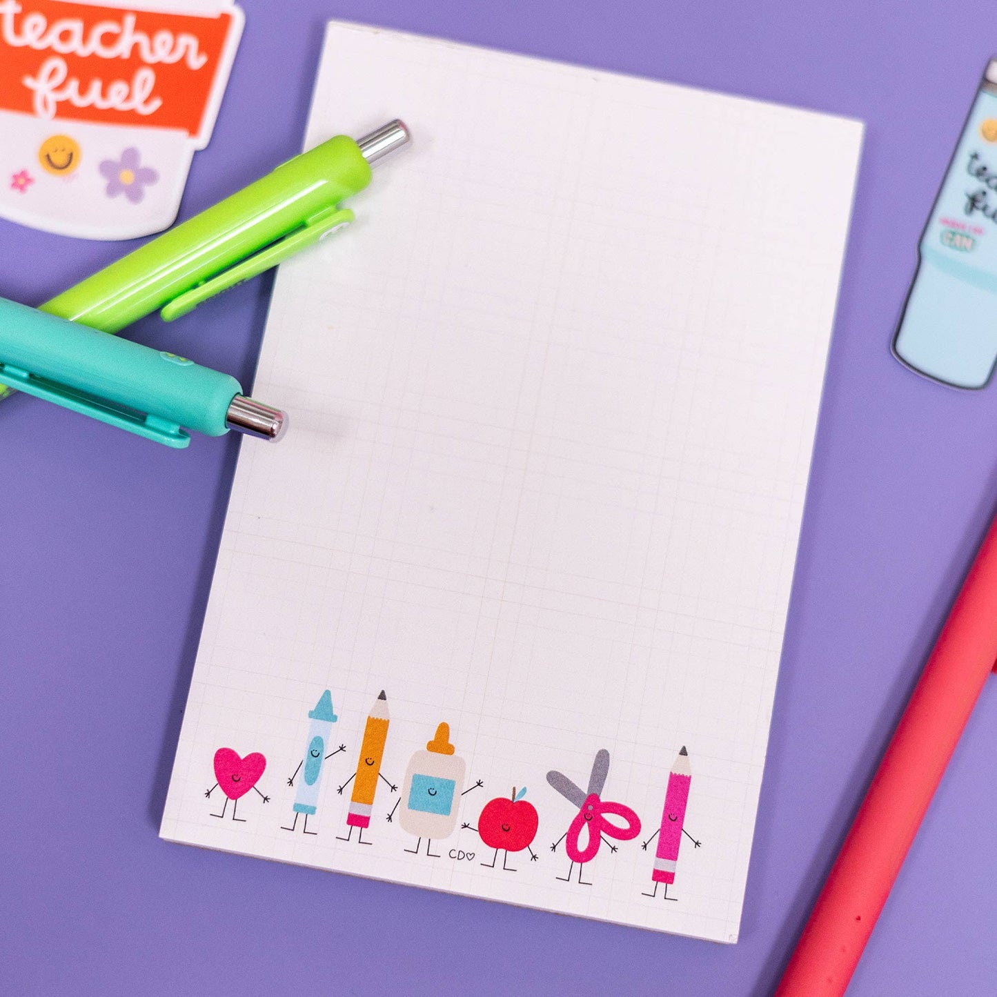 Callie Danielle - Smiley School Supplies Notepad