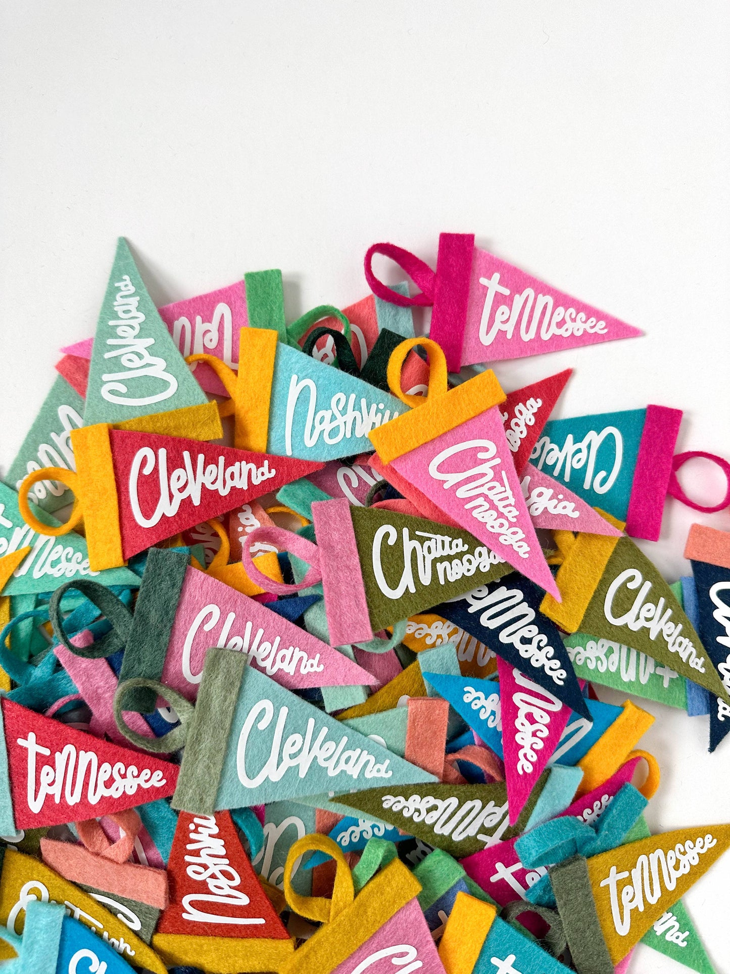traveldashery - Custom mini pennant : classic colors: Default : mixed (one of each color)