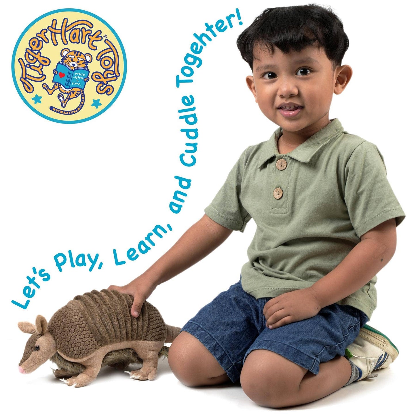 VIAHART Toy Co. - Mike The Armadillo - 10 Inch Stuffed Animal Plush