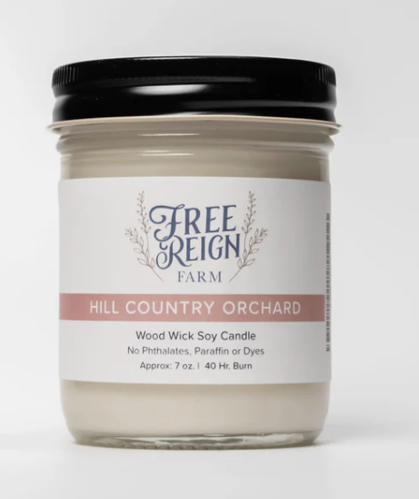 Hill Country Orchard - Fresh, Crisp Apple & Cinnamon | Wood Wick Candle