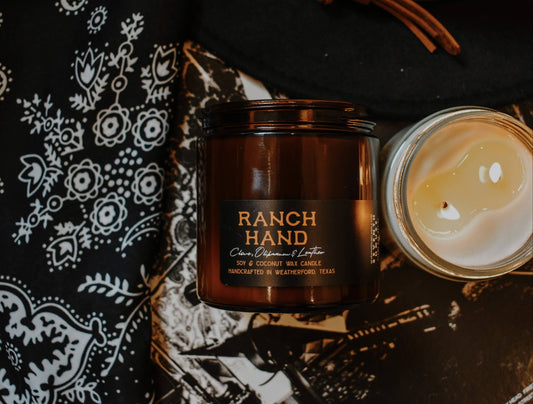 Seventh House Candle - RANCH HAND - Clove & Leather Candle