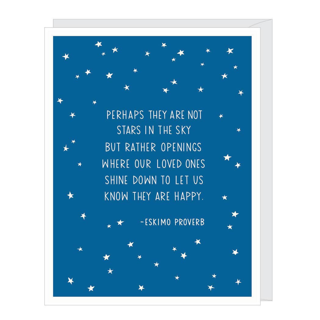 Apartment 2 Cards - Stars in the Sky Proverb Sympathy Card