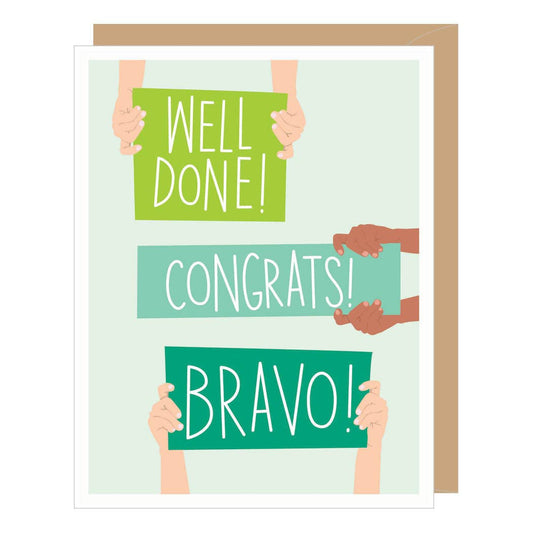 Apartment 2 Cards - Well Done+Congrats+Bravo, Congratulations Card