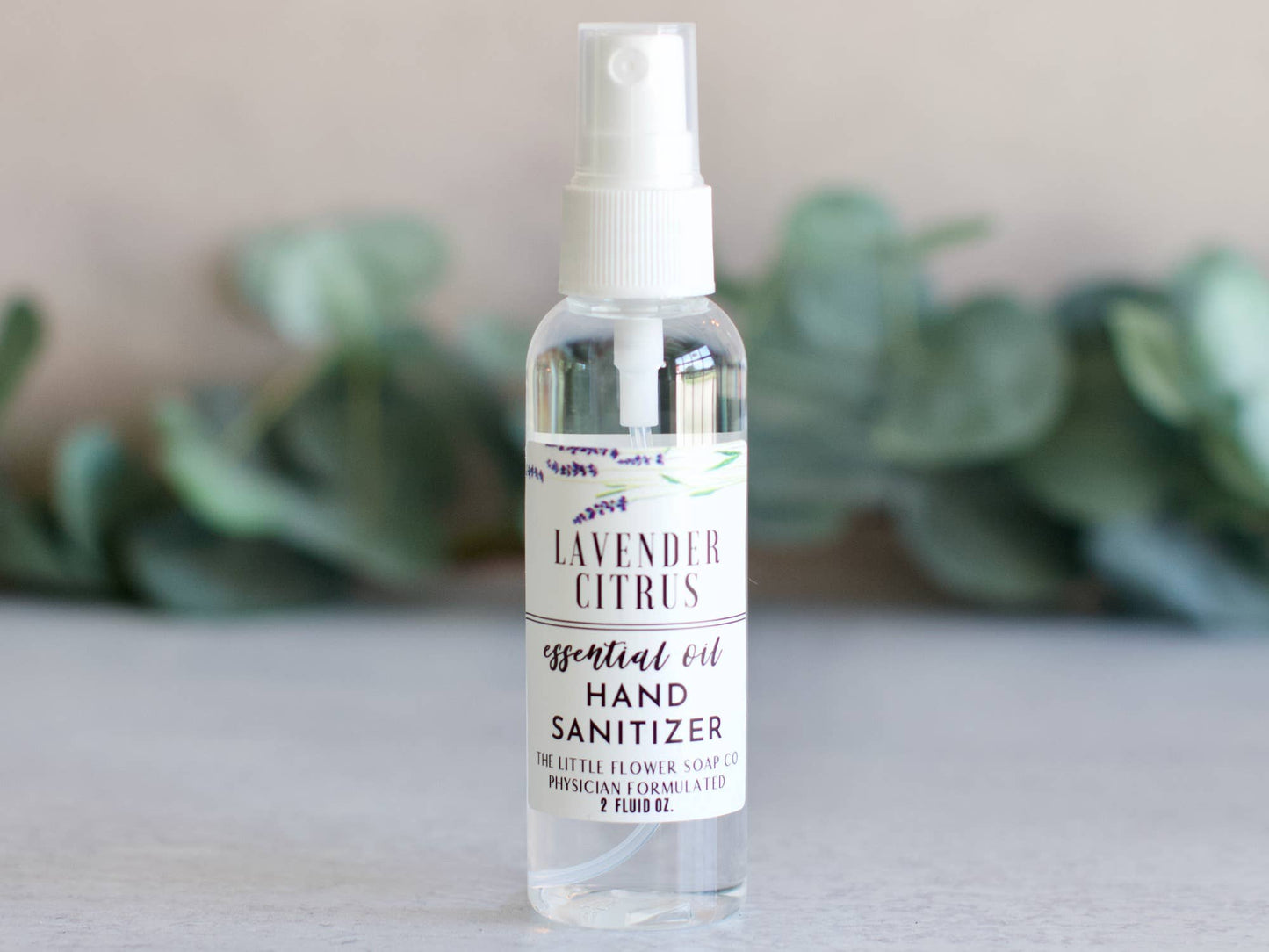 The Little Flower Soap Co - Hand Sanitizer Spray 2oz Bottle - Lavender Citrus