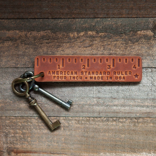 Sugarhouse Leather - Pocket Ruler Leather Keychain
