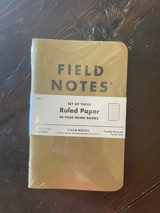Field Notes- Original Kraft 3-Packs