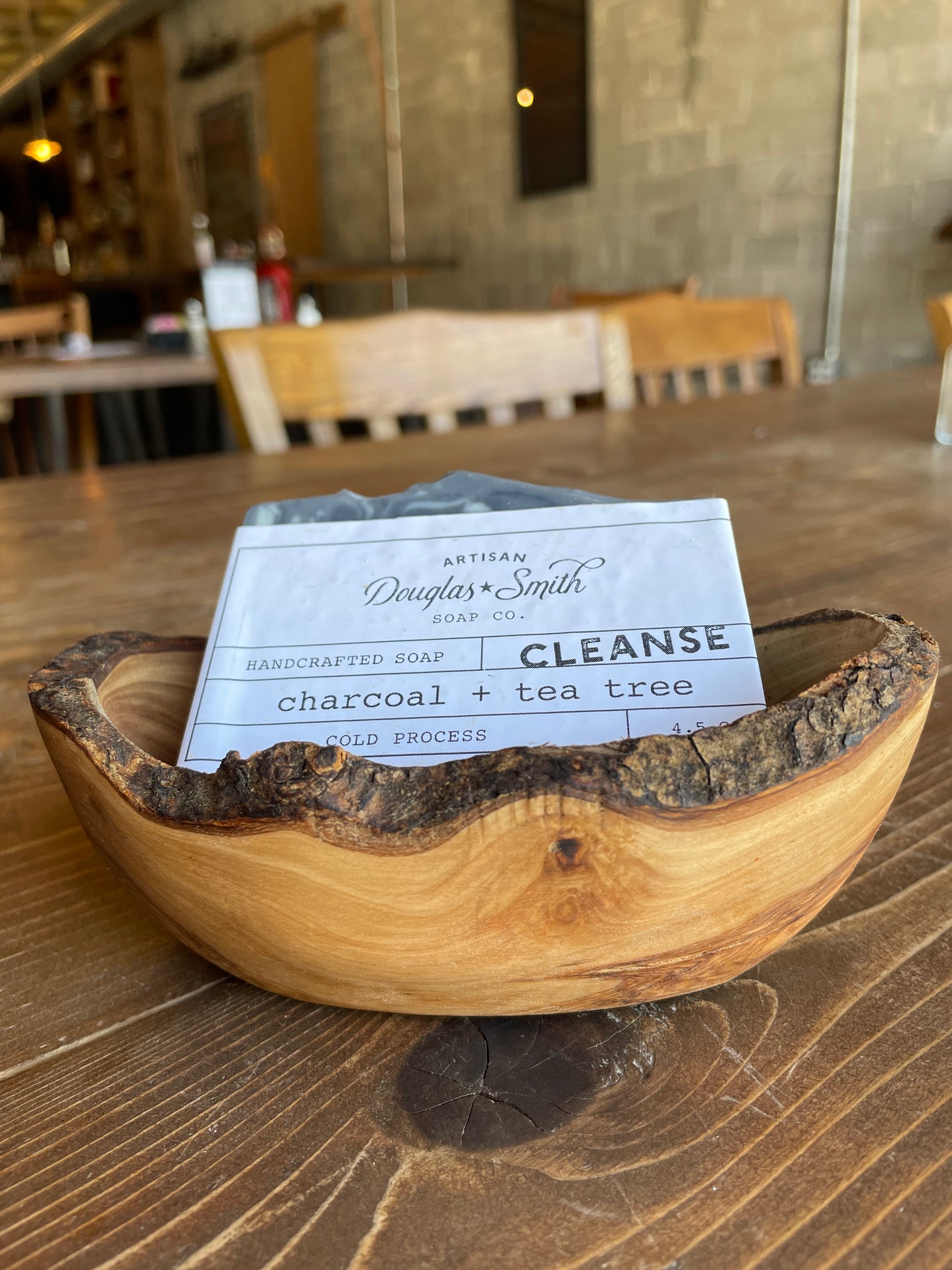Olive Wood Rustic Soap Dish