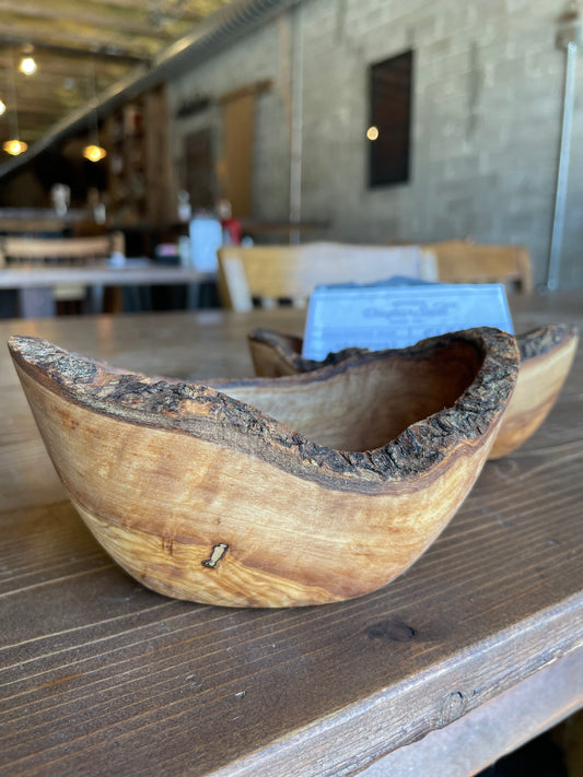Olive Wood Rustic Soap Dish