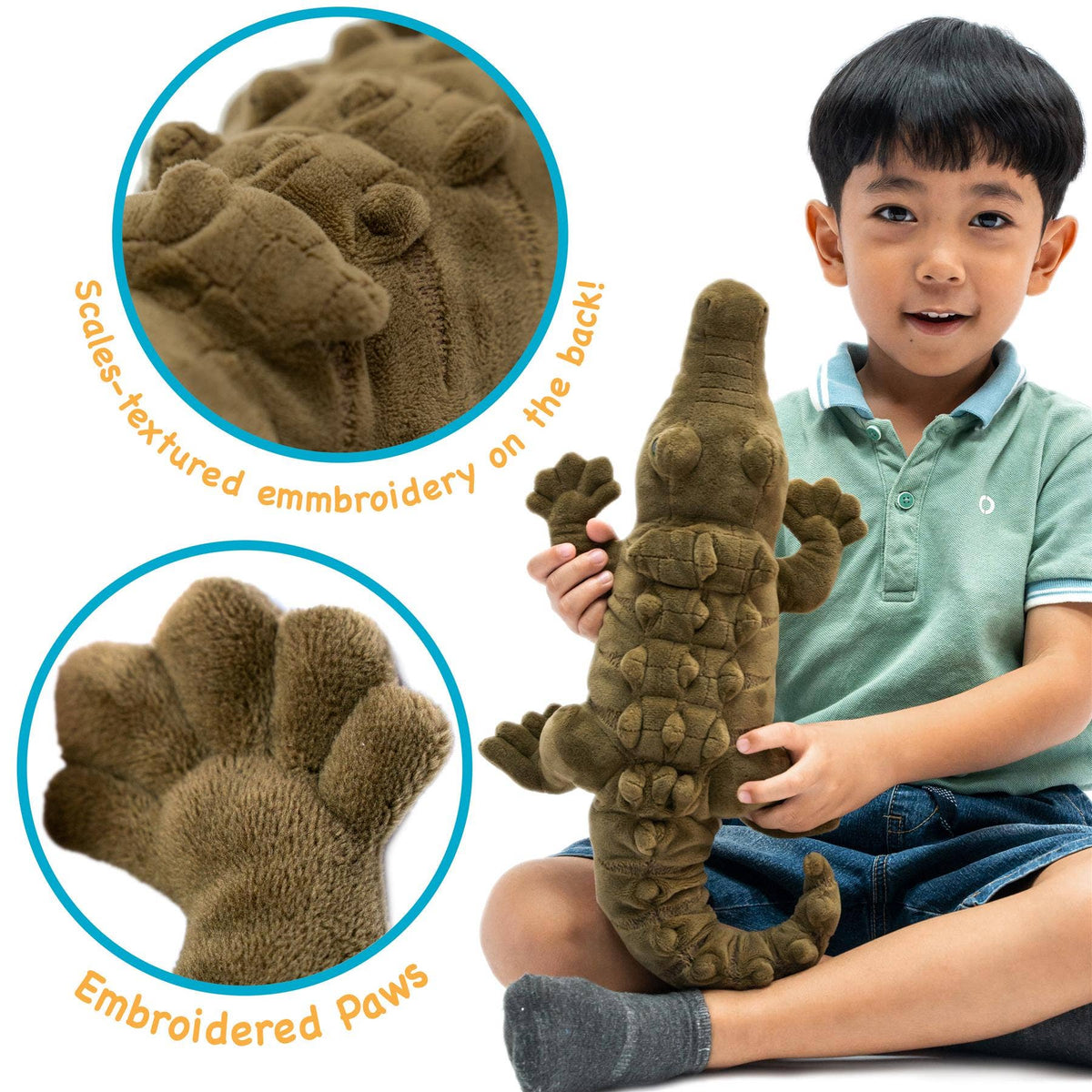 VIAHART Toy Co. - Carioca The Crocodile - 18 Inch Stuffed Animal Plush