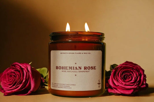 Seventh House Candle - BOHEMIAN ROSE - Rose, Basil, Patchouli Candle