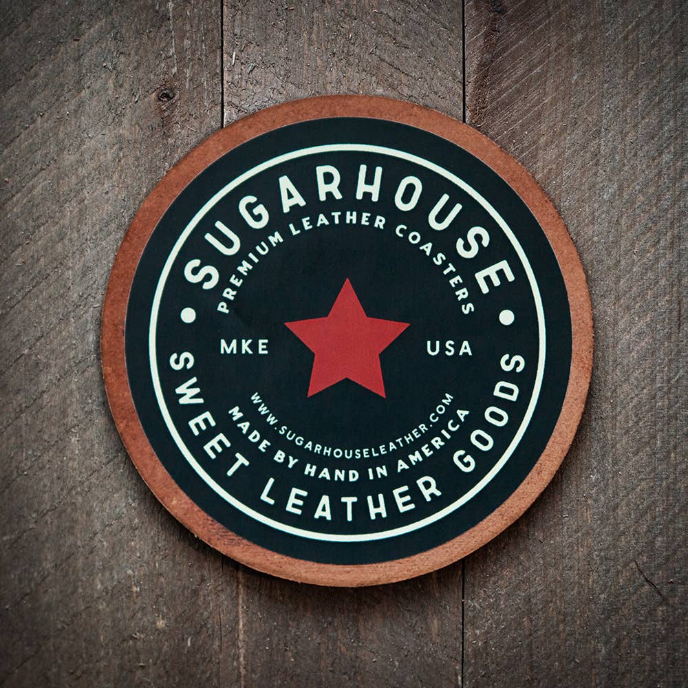 Sugarhouse Leather - 12 Gauge Leather Coaster
