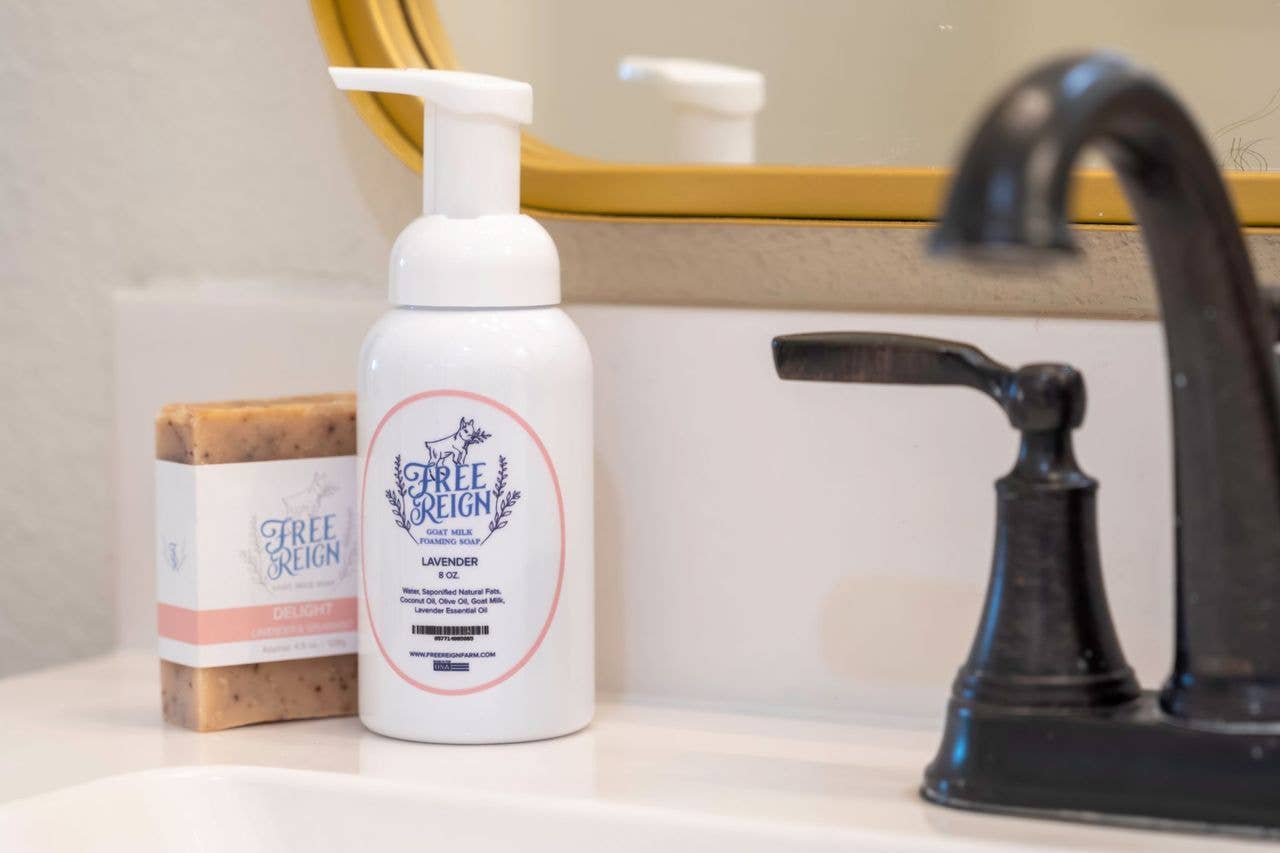 Free Reign Farm - Foaming Liquid Goat Milk Hand Soap. All Natural. New Look!: London Thief (Thieves blend)