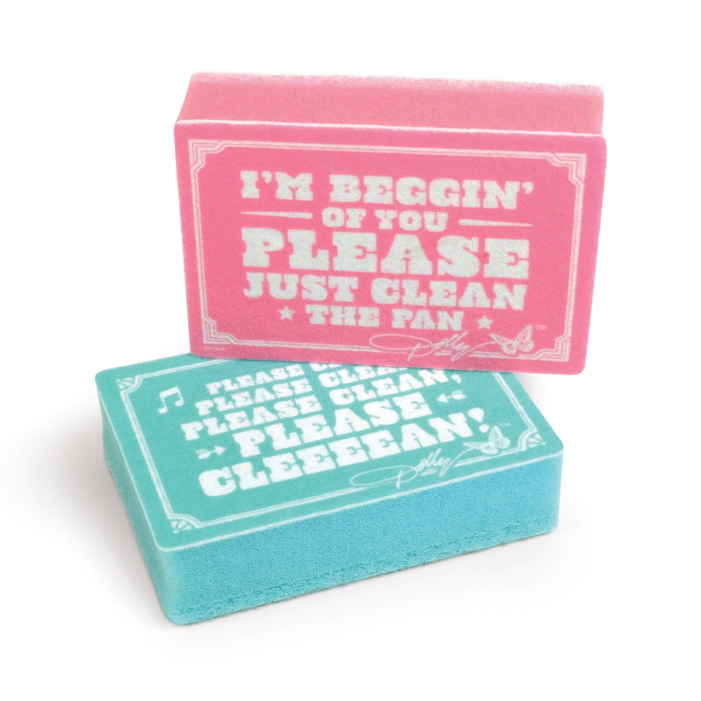 Fred & Friends - Dolly Parton Jolene Kitchen Sponges, Set of 2