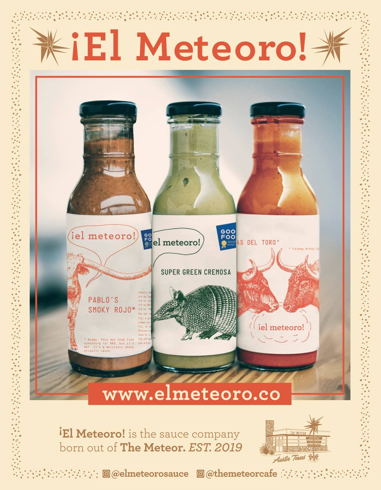 ¡El Meteoro! | award-winning sauces - Hot Sauce Roundup