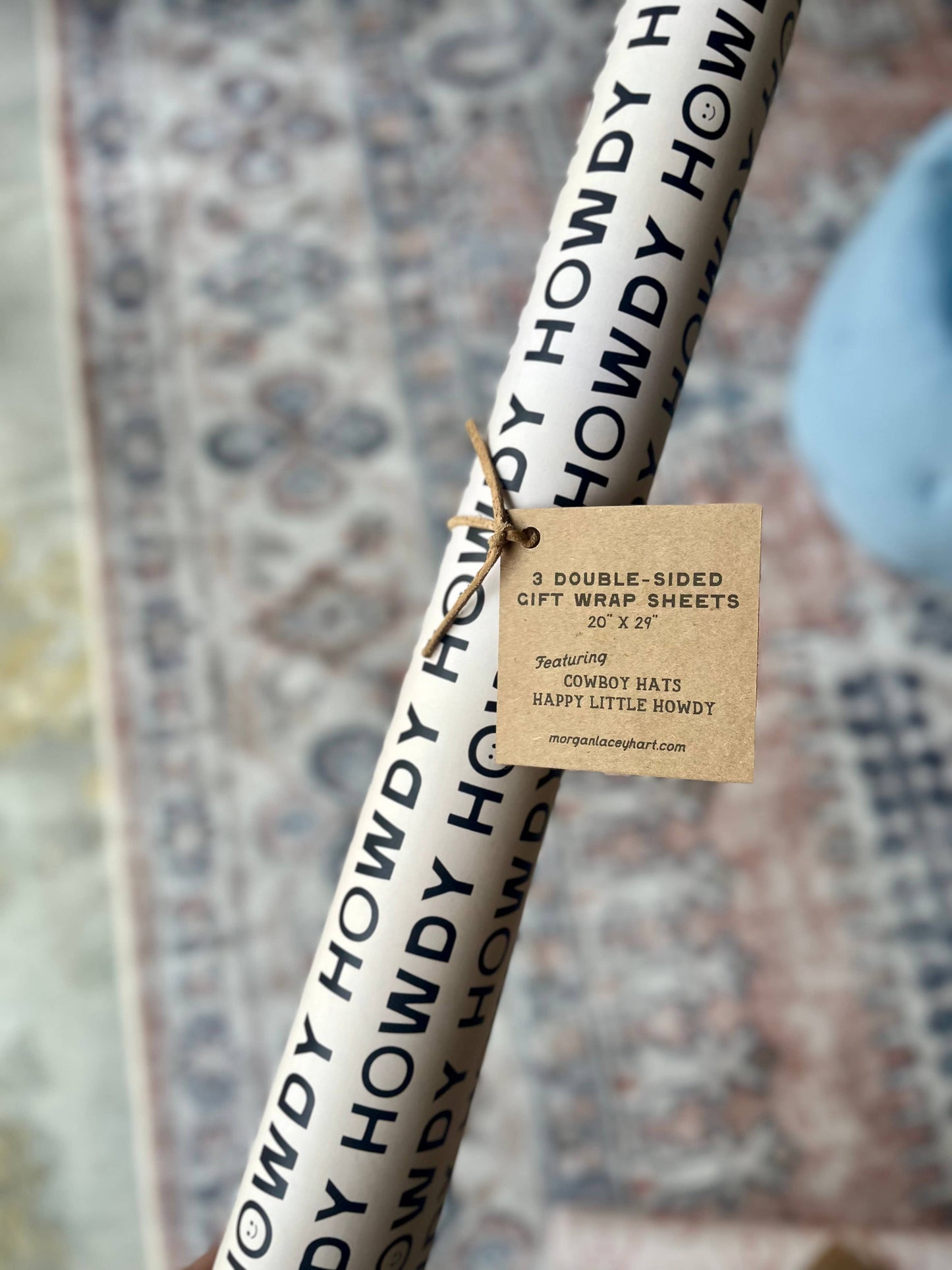 Morgan Lacey Hart - Hats & Howdys Gift Wrap, Double-Sided