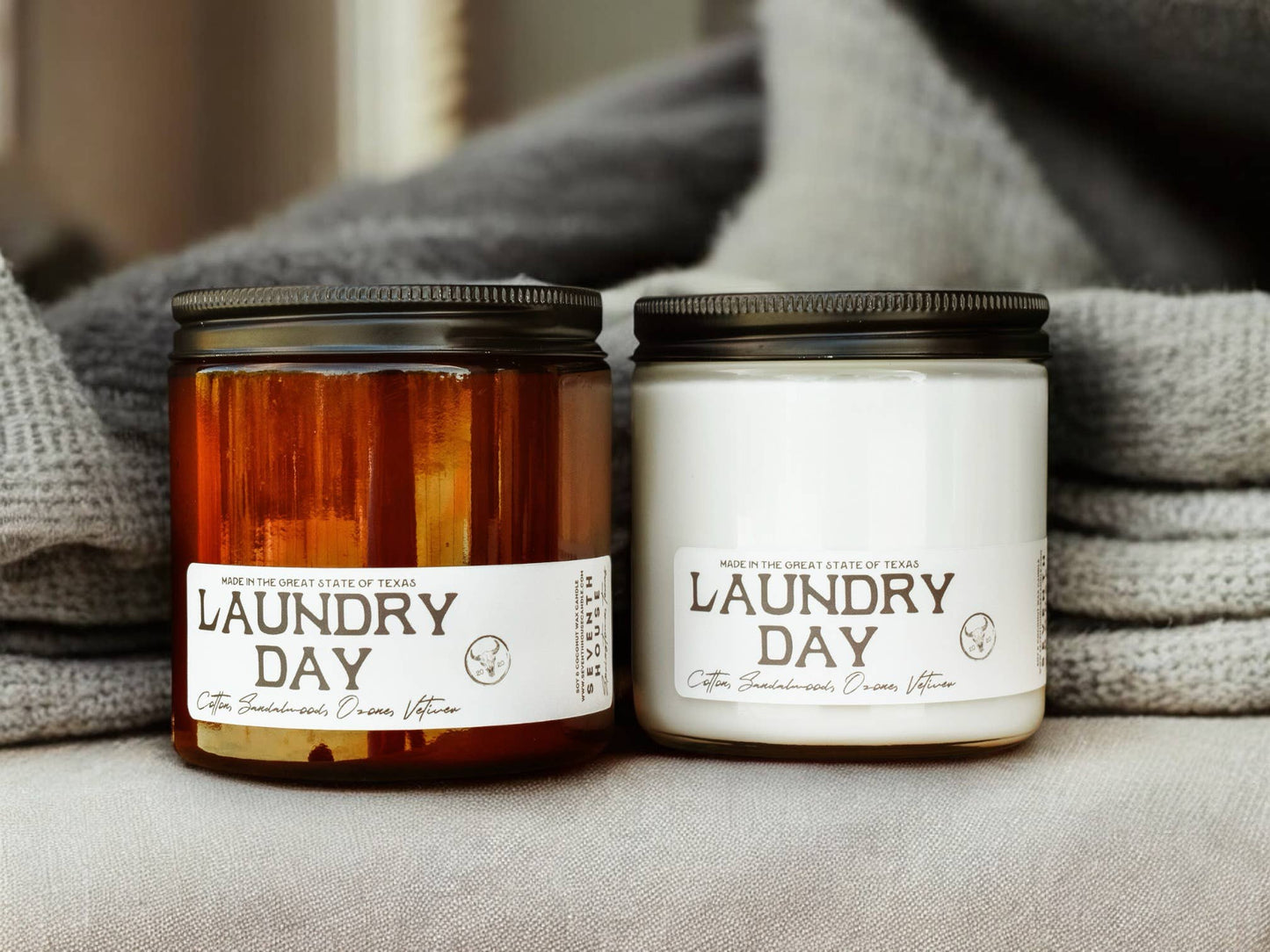 Seventh House Candle - LAUNDRY DAY - Cotton & Sandalwood Candle
