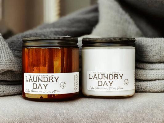 Seventh House Candle - LAUNDRY DAY - Cotton & Sandalwood Candle