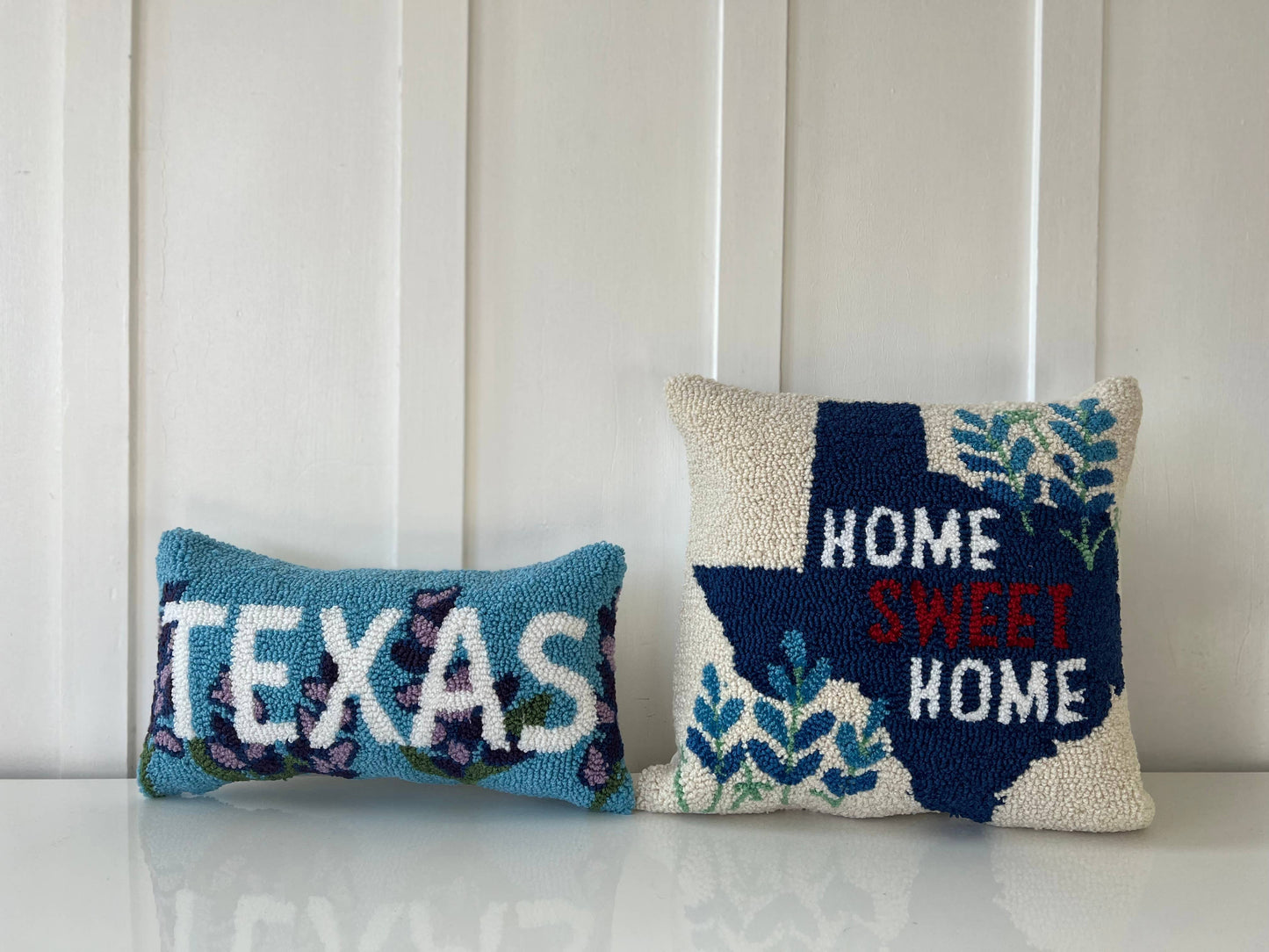 Peking Handicraft - Texas Blue Bonnet Hook Pillow