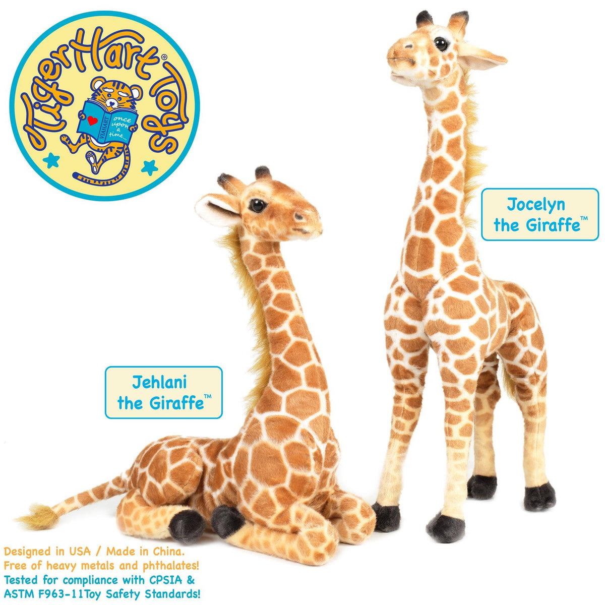 VIAHART Toy Co. - Jehlani The Giraffe | 18 Inch Stuffed Animal Plush | By Tige