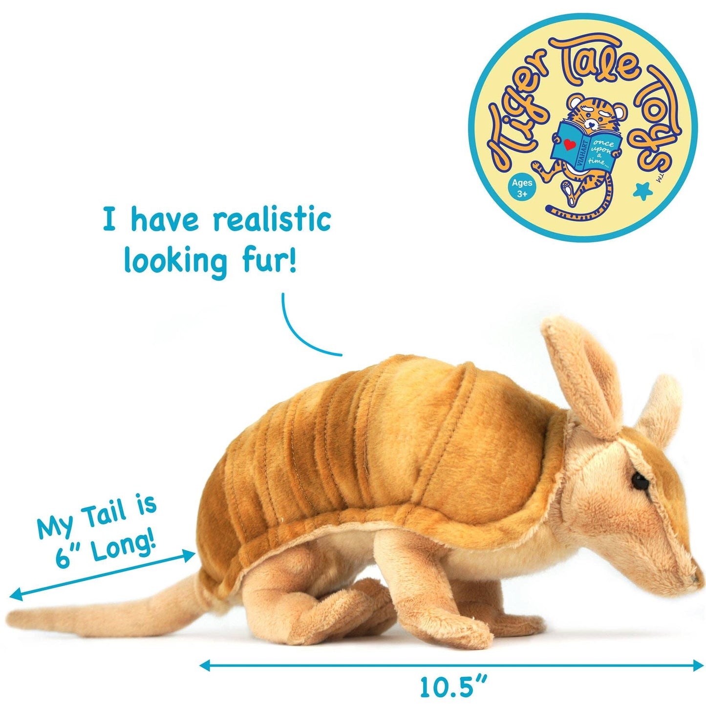 VIAHART Toy Co. - Mike The Armadillo | 11 Inch Stuffed Animal Plush