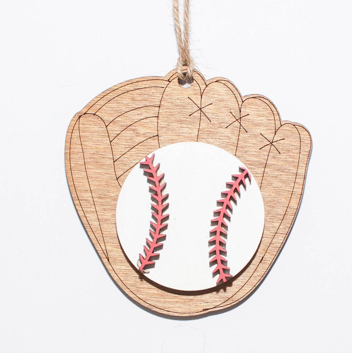 The Little Ornament Shop - Baseball Christmas Ornament, Ball and baseball mitten ornament