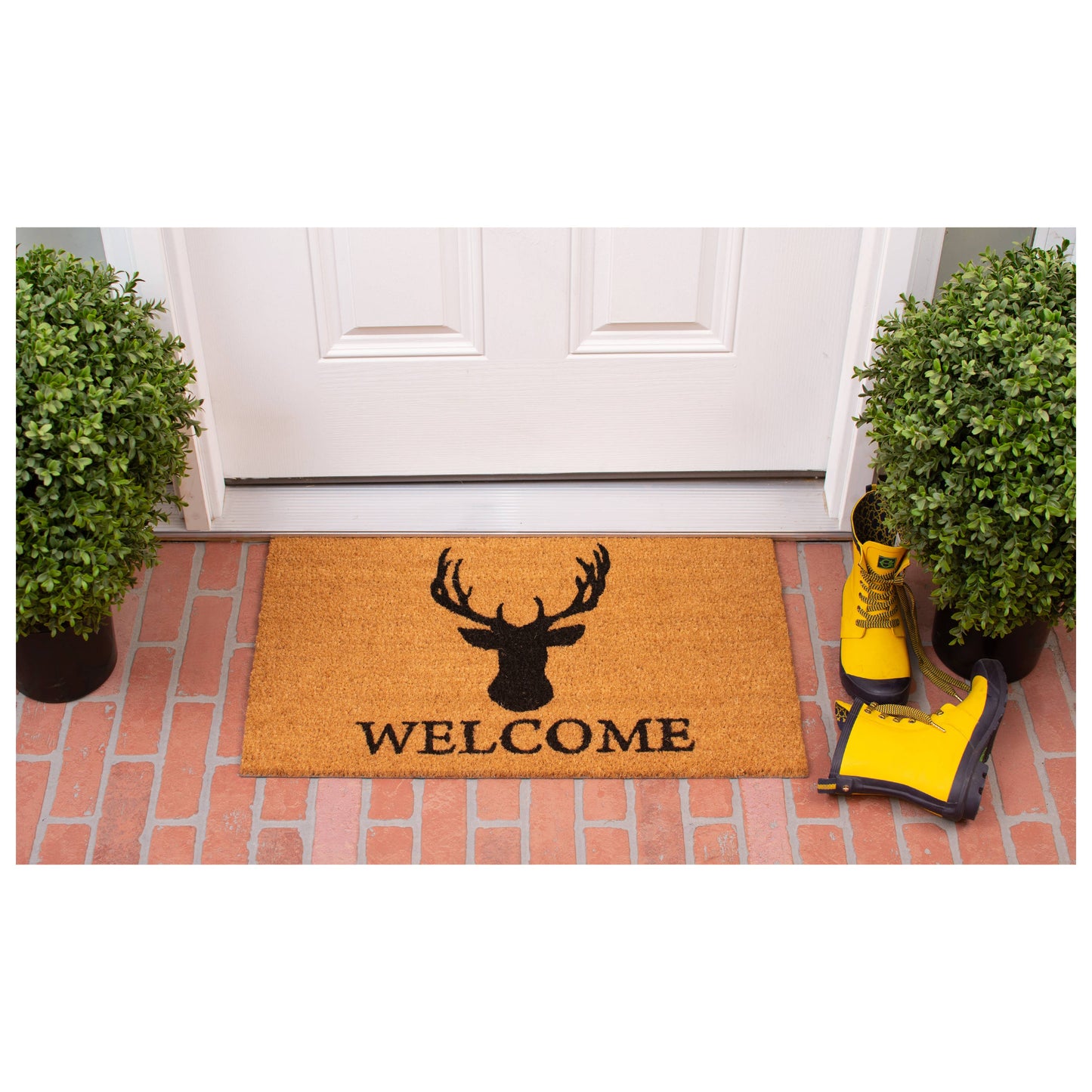 Calloway Mills - Deer Welcome Doormat: 17" x 29"