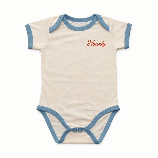 12M Howdy Vintage Ringer (Onesie): 12M